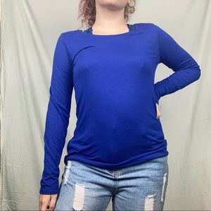 stylus dark blue long sleeve shirt